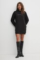 Bavlněné šaty Calvin Klein Jeans černá J20J224685