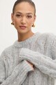 Vlnené šaty MICHAEL Michael Kors sivá MF482PNF5C