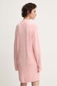 Одяг Сукня з домішкою вовни Tommy Jeans DW0DW18719 рожевий