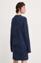 Îmbrăcăminte Tommy Jeans rochie din amestec de lana DW0DW18719 bleumarin