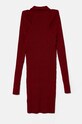 Tommy Jeans rochie DW0DW18734 burgundia AW24