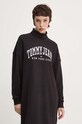 Хлопковое платье Tommy Jeans чёрный DW0DW19808