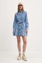 Tommy Jeans rochie din denim DW0DW19813 albastru AW24
