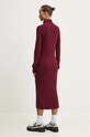 Бавовняна сукня Tommy Jeans DW0DW19815 бордо AW24