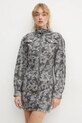 Moschino Jeans rochie din denim 0422.8722 gri AW24