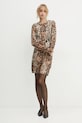 Morgan sukienka RMEBRA RMEBRA beżowy AW24