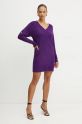 Morgan rochie din amestec de lana RMHIVER RMHIVER violet AW24