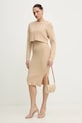 Morgan sukienka i sweter RMNATE RMNATE beżowy SS26