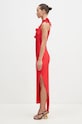 Coperni dress Asymmetric Flower Gown COPR44545 red AW24