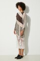 Abbigliamento Marine Serre vestito Upcycled T-Shirts And Lace T-Shirt Dress WDR294A multicolore