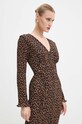 Never Fully Dressed rochie Leopard Celeste Dress bej NFDDR1701