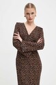 Never Fully Dressed vestito Leopard Celeste Dress NFDDR1701 beige