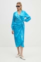 Never Fully Dressed rochie Vienna Wrap Dress albastru NFDDR1575
