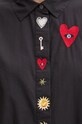 Βαμβακερό φόρεμα Never Fully Dressed Black Sundazed Romance Austin Dress NFDDR1576 μαύρο