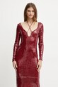 Bardot rochie VERONA burgundia 58859DB