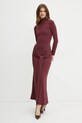 Рокля Bardot ALIX 59467DB бордо AW24