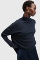 Obleka in volneni pulover AllSaints NEO W080DB mornarsko modra AW24