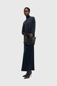 Obleka in volneni pulover AllSaints NEO W080DB mornarsko modra