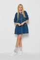 Bizuu sukienka jeansowa DANIELLE bawełna granatowy DANIELLE.NIEBIESKI.AW24