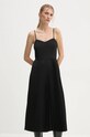 Theory rochie și pulover din amestec de lână O0805603 negru AW24