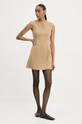Вълнена рокля Theory O0901602 бежов AW24