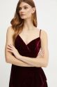 Bardot rochie de catifea SORELLA burgundia 57753DB6