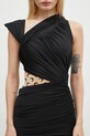 Šaty Marine Serre Draped Jersey Draped Dress čierna WDR303A.RJER0018
