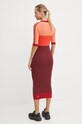 Šaty adidas Originals X Ksenia Schneider IW5661 burgundské AW24