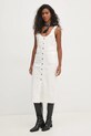 Pedro del Hierro rochie din denim 3818444 alb AW24