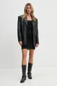 Nanushka rochie ADIE NW24CRDR00199 negru SS25