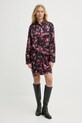 Шовкова сукня A.L.C. Mia 6DRES00097 чорний AW24