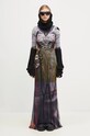Šaty s prímesou vlny Ottolinger Mesh Turtleneck Dress 1010302721 viacfarebná