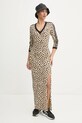 Šaty adidas Originals Leopard IX7418 béžová AW24