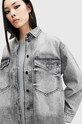 AllSaints sukienka jeansowa LILY DENIM DRESS W072DB szary AW24