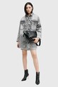 AllSaints sukienka jeansowa LILY DENIM DRESS W072DB szary