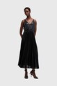 AllSaints rochie si pulover SPARK DRESS W082DB negru AW24