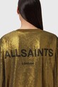 AllSaints sukienka OPAL LOGO DRESS żółty W185DB