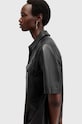 AllSaints vestito in pelle ROCK DRESS nero W287DB