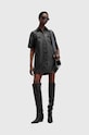 AllSaints vestito in pelle ROCK DRESS W287DB