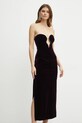 Bardot rochie de catifea LILAH 58730DB violet AW24