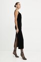 Bardot rochie de catifea BROOKLYN negru 59009DB1