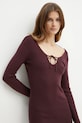 Сукня Bardot VERONA бордо 59529DB
