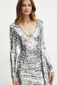 Obleka Bardot AYANNA 59598DB srebrna