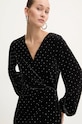 Never Fully Dressed rochie de catifea Mini Vienna Dress negru NFDDR1211