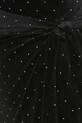 Never Fully Dressed fustă de catifea Jaspre negru NFDSK557