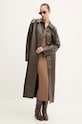Φόρεμα Rick Owens Lilies καφέ LI02D5534CVI