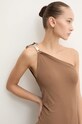 Φόρεμα Rick Owens Lilies LI02D5534CVI καφέ