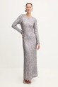 Never Fully Dressed rochie Soho maxi argintiu NFDDR1428