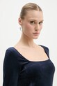 G-Star rochie de catifea bleumarin D25040.D422