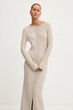 Abercrombie & Fitch rochie din lana KI159.5063.180 bej AW24